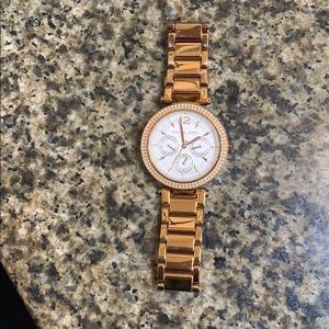 Rose gold Michael Kors watch
